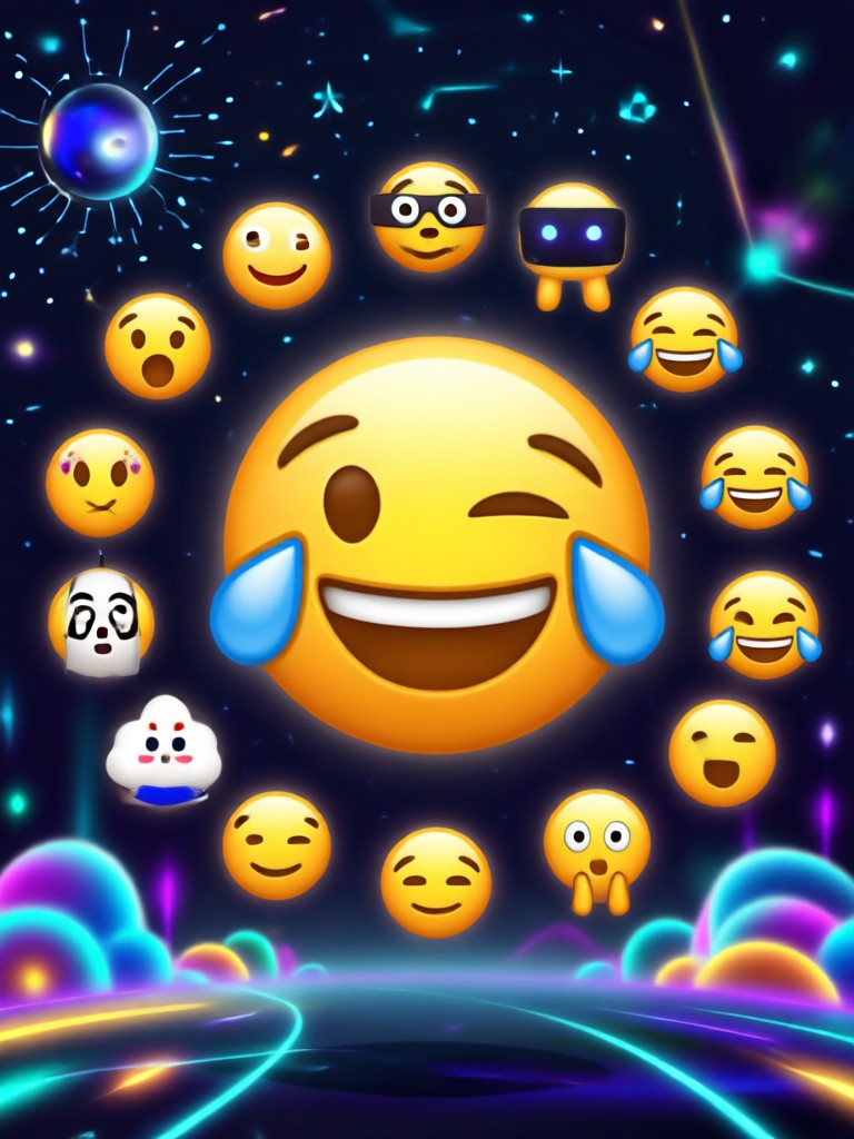 Group of friends as AI emojis