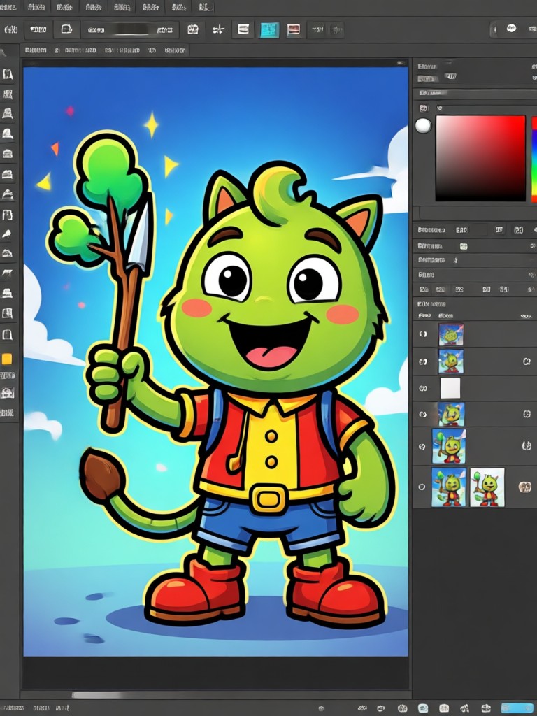 Superhelden-Comic-Charakter