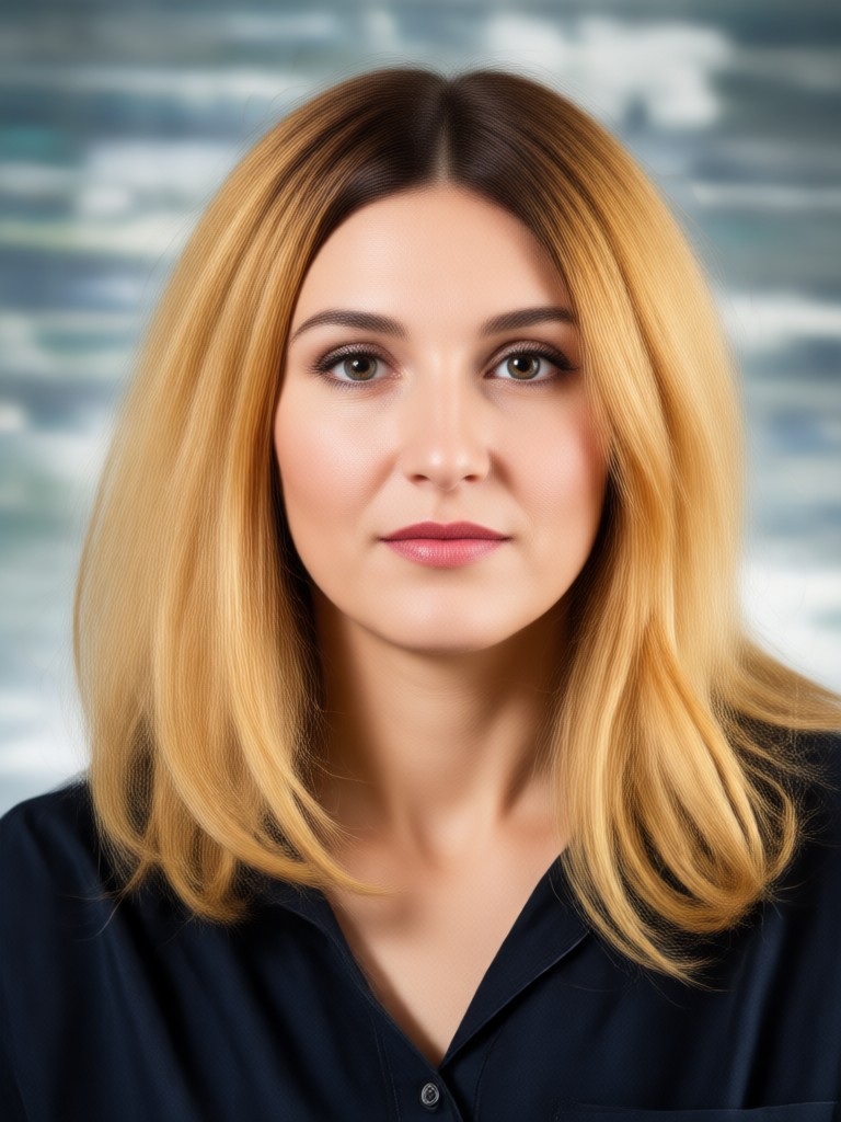 Fun AI filter adding colorful streaks to hair