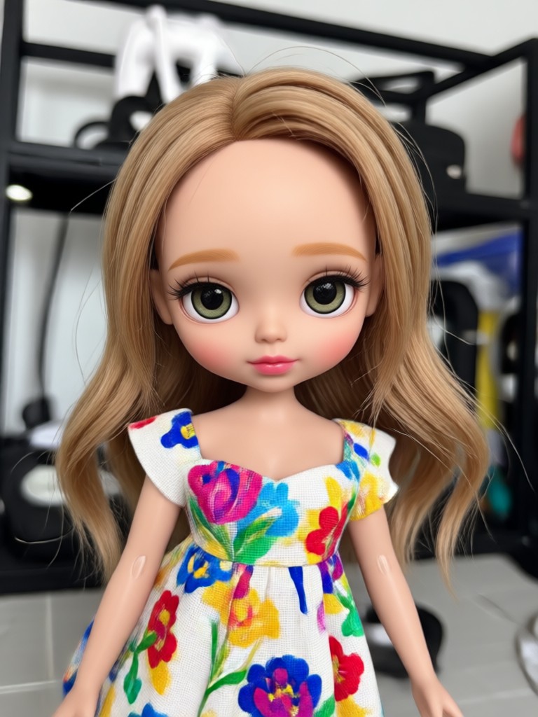 Mobile app doll creation interface