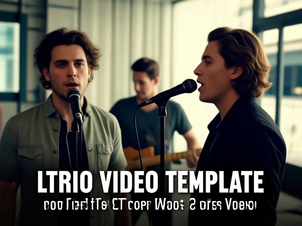 Side by side comparison of a simple photo and a finished lyric video