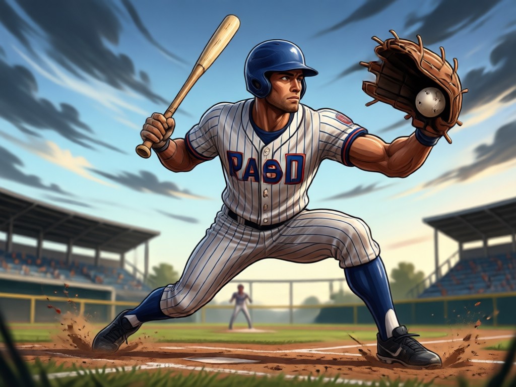 Before and after AI baseball design comparison