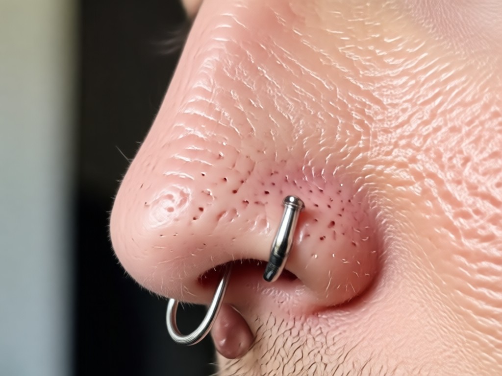 One tap AI nose piercing filter application