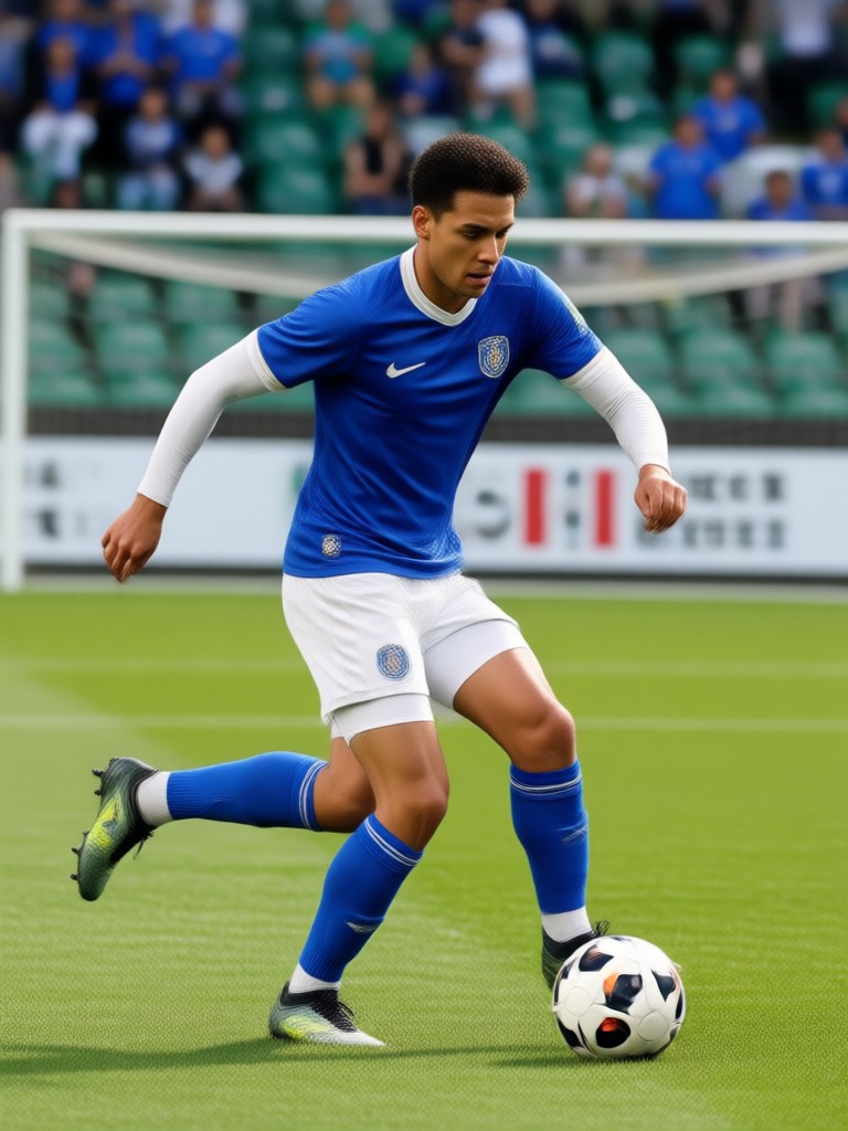 Detaillierter Avatar mit Spieler-Statistiken-Overlay