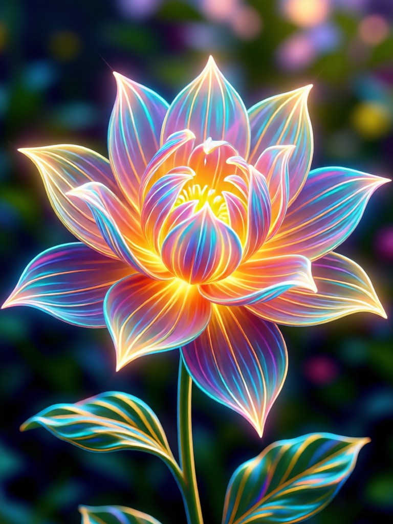 Portrait with soft golden bloom effect