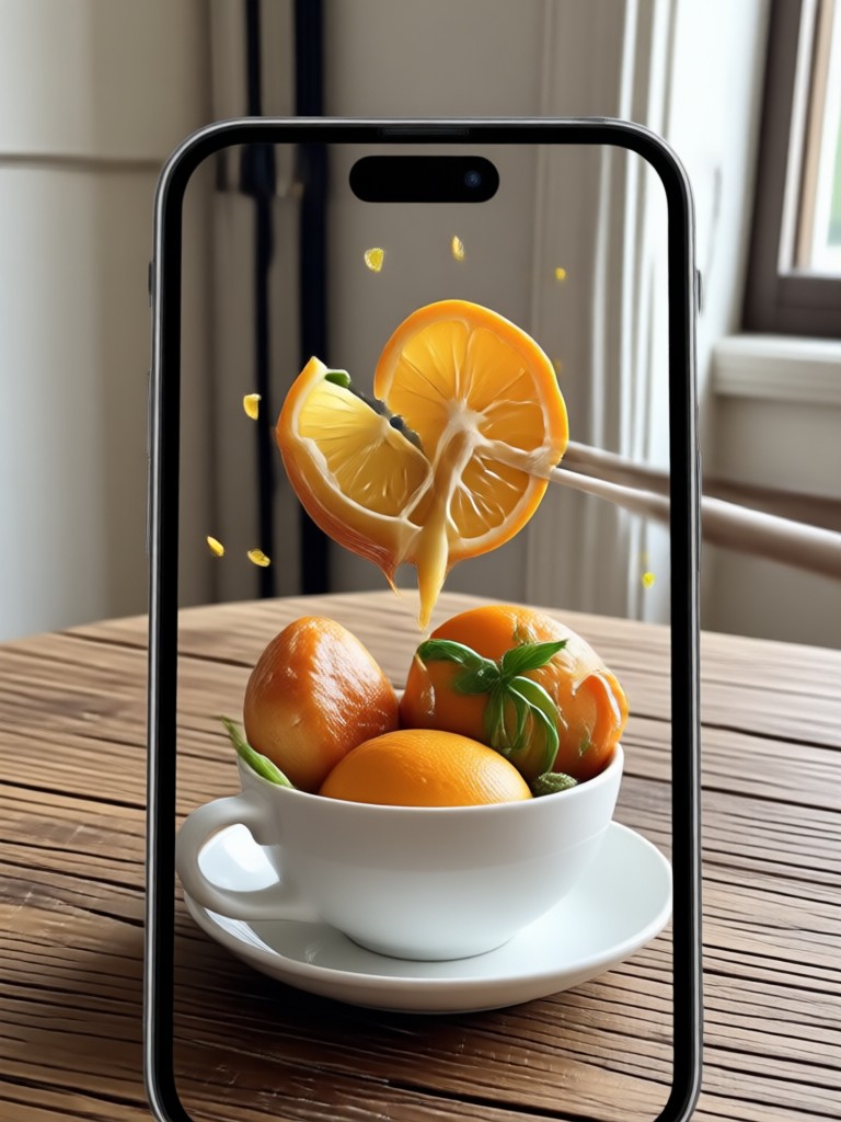 Mobile app showcasing photo animation