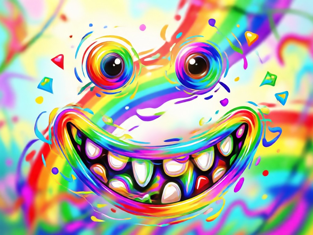 Sorriso AI natural gerado em um rosto neutro