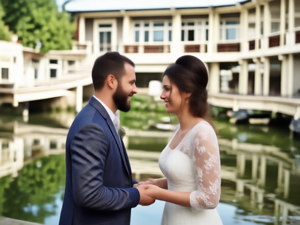 Gallery of different romantic AI video template styles
