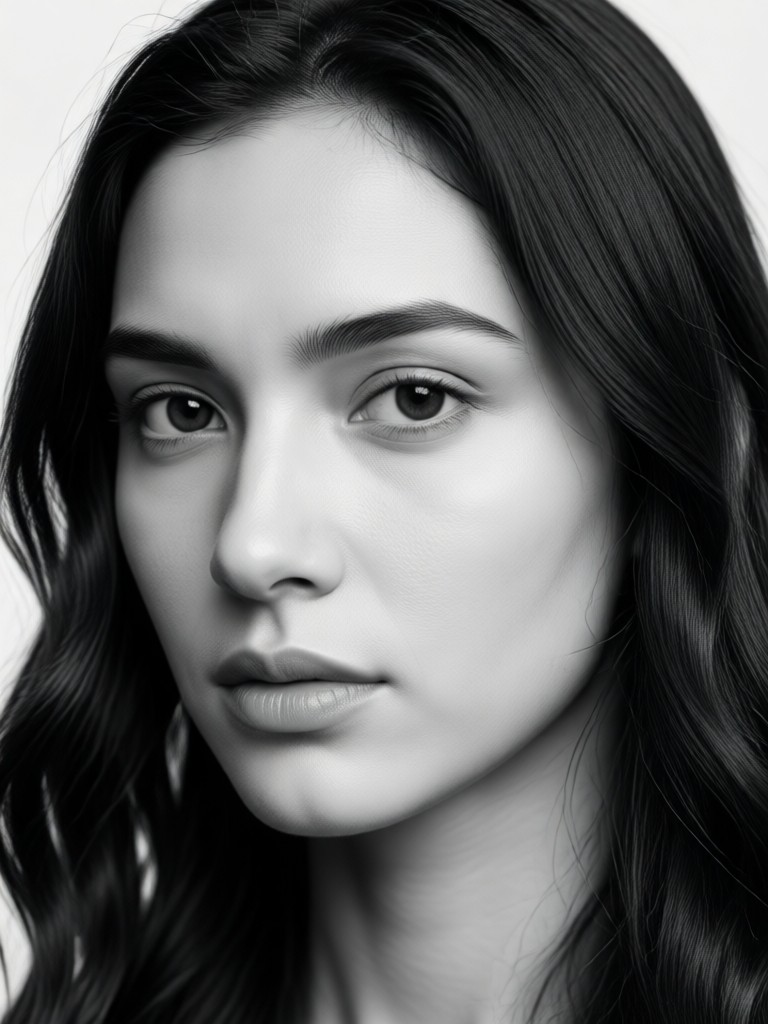 Vintage film grain style AI portrait