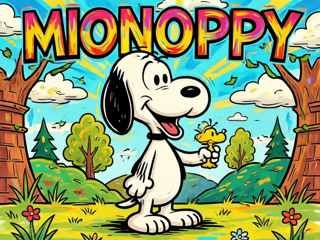 Estilo autêntico de desenho animado do Snoopy