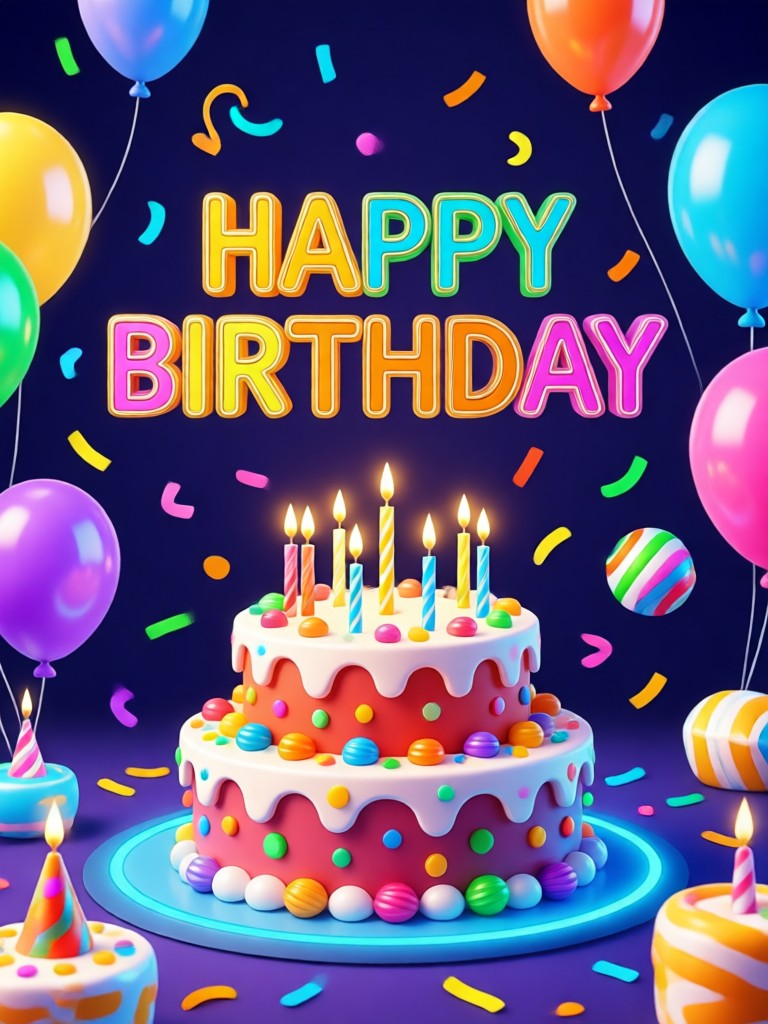 Space adventure themed kids birthday graphic