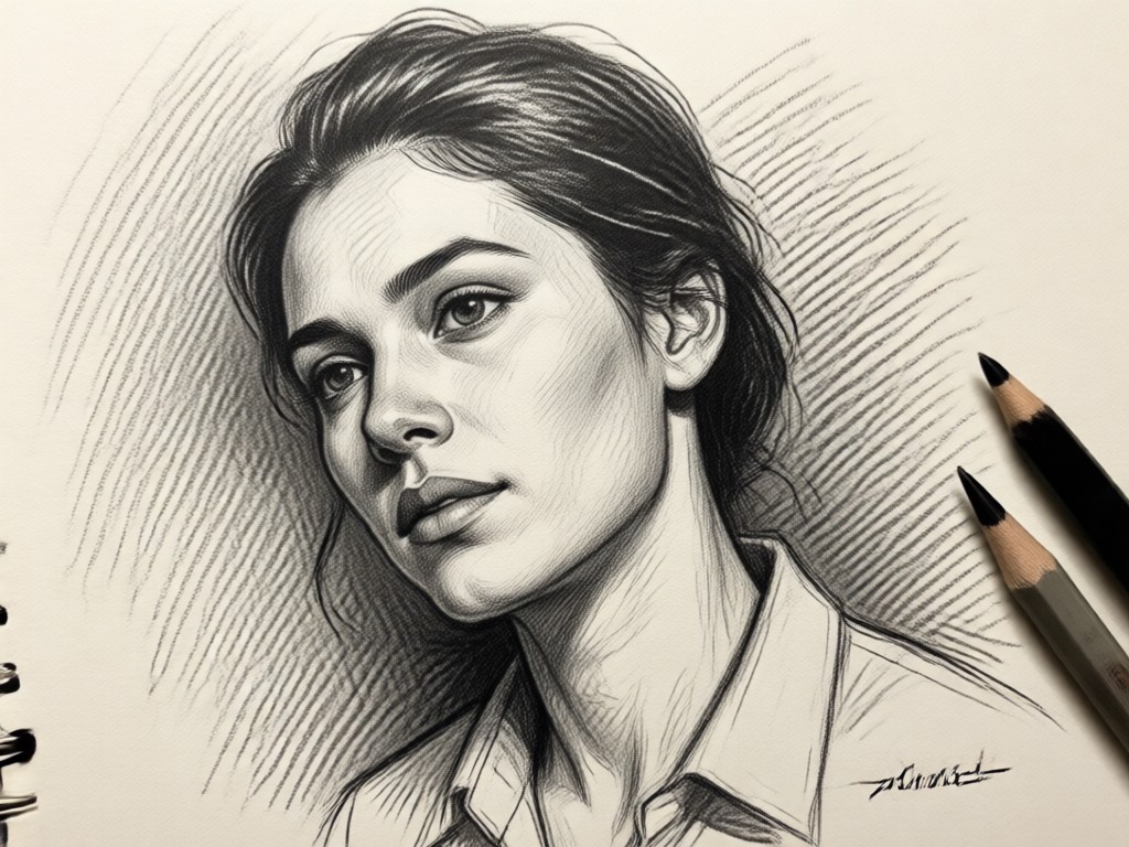 Different pencil sketch style examples