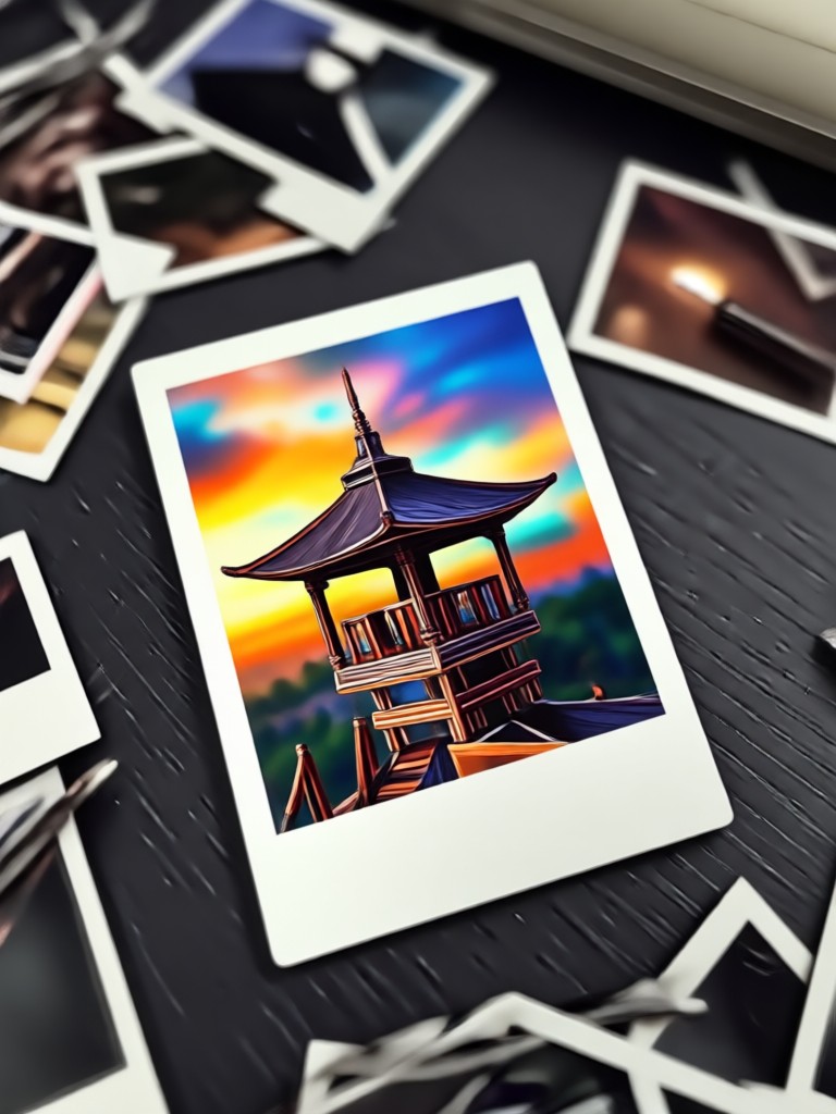 Pet photo transformed into cute Polaroid picture
