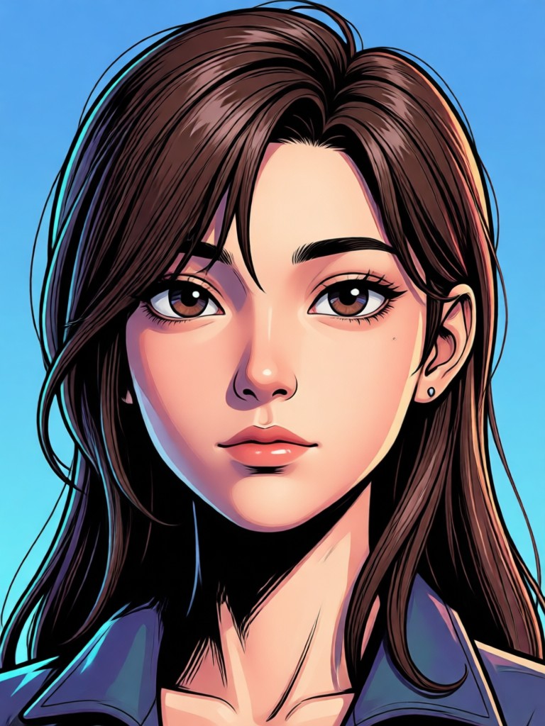 Realistic 3D Pixar style comic portrait