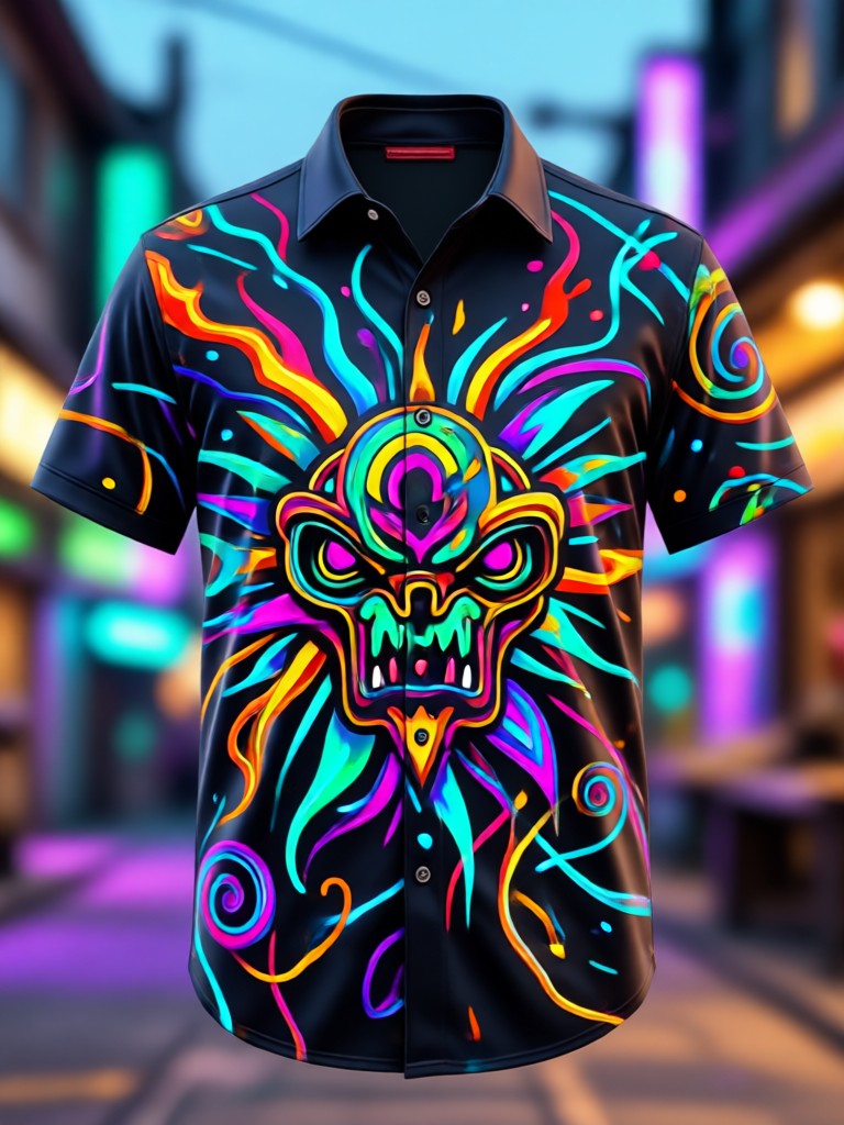 Space and sci-fi themed AI shirt design