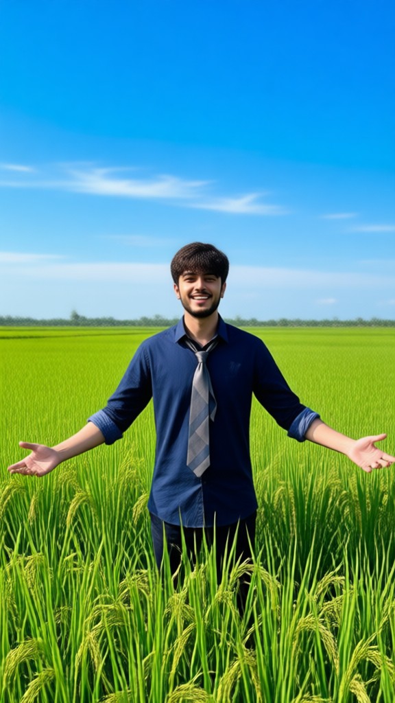 Portrait in a rice field-24 image