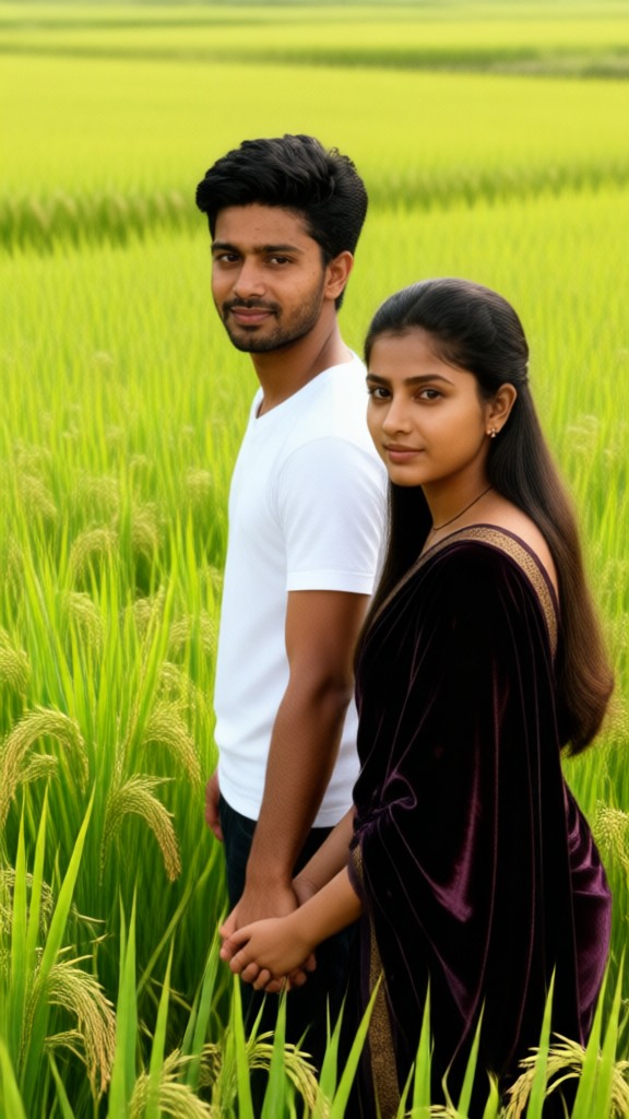 Portrait in a rice field-45 image