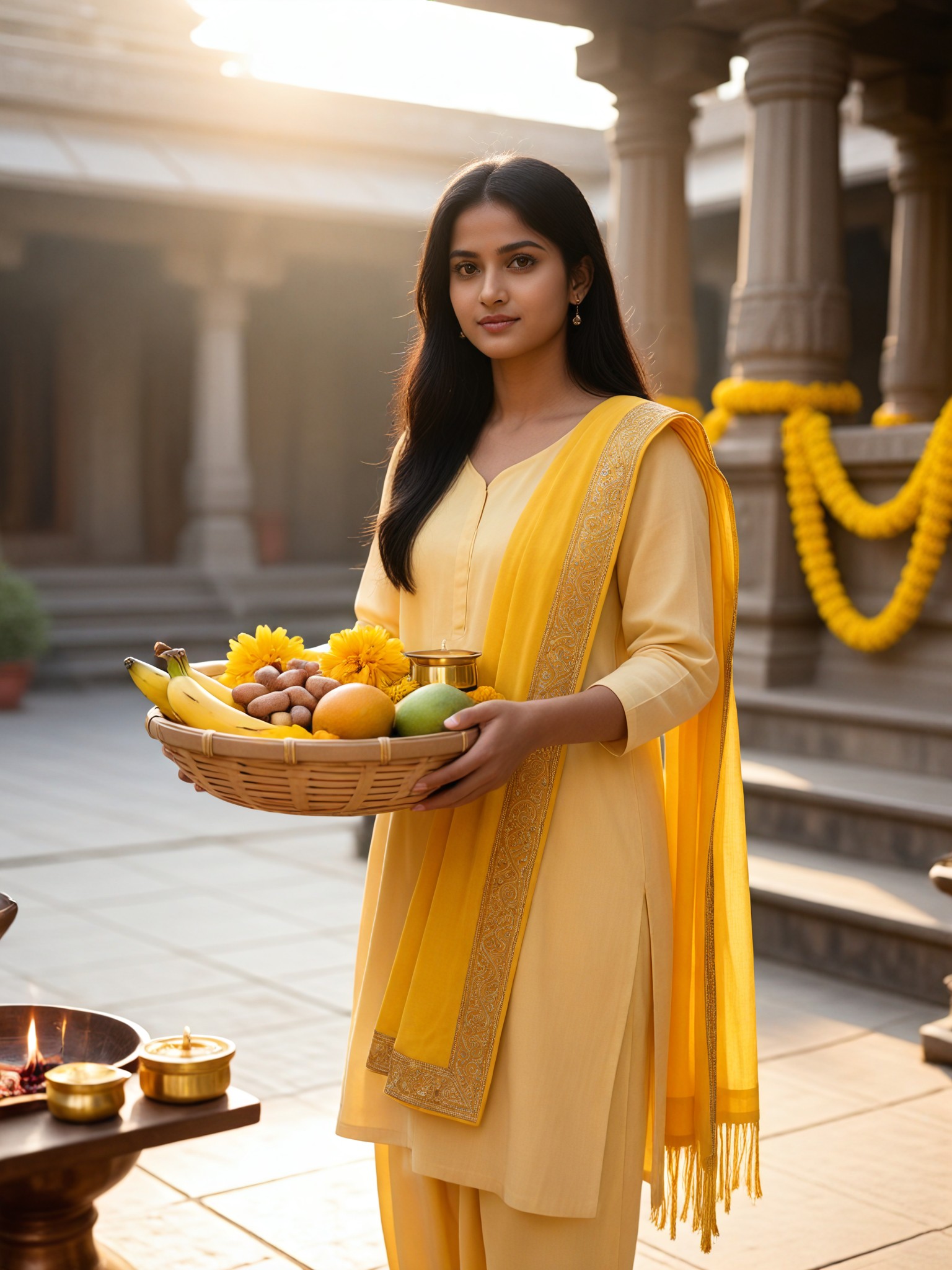 Yellow Road basket image