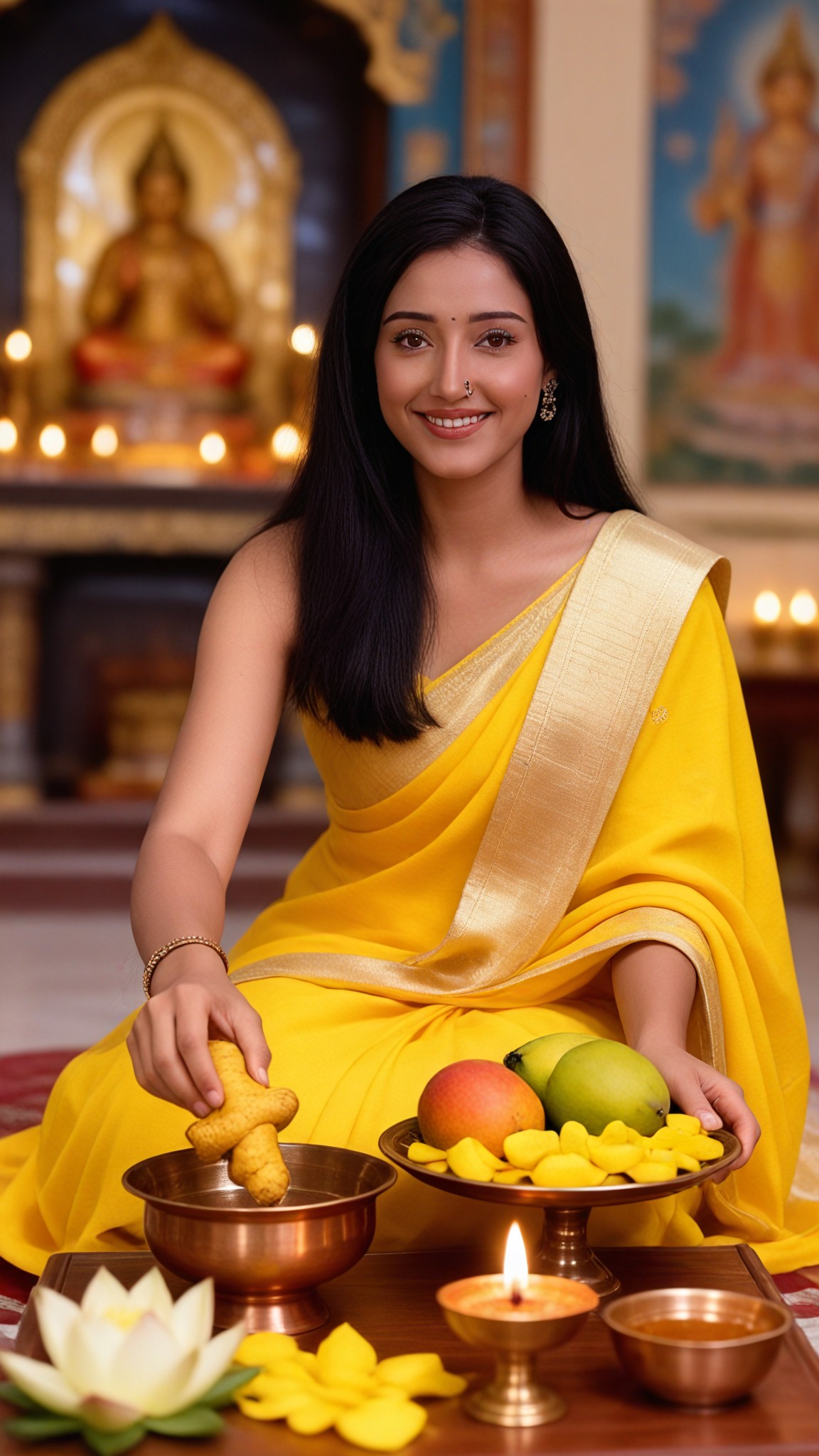 Turmeric Fruit Offering image