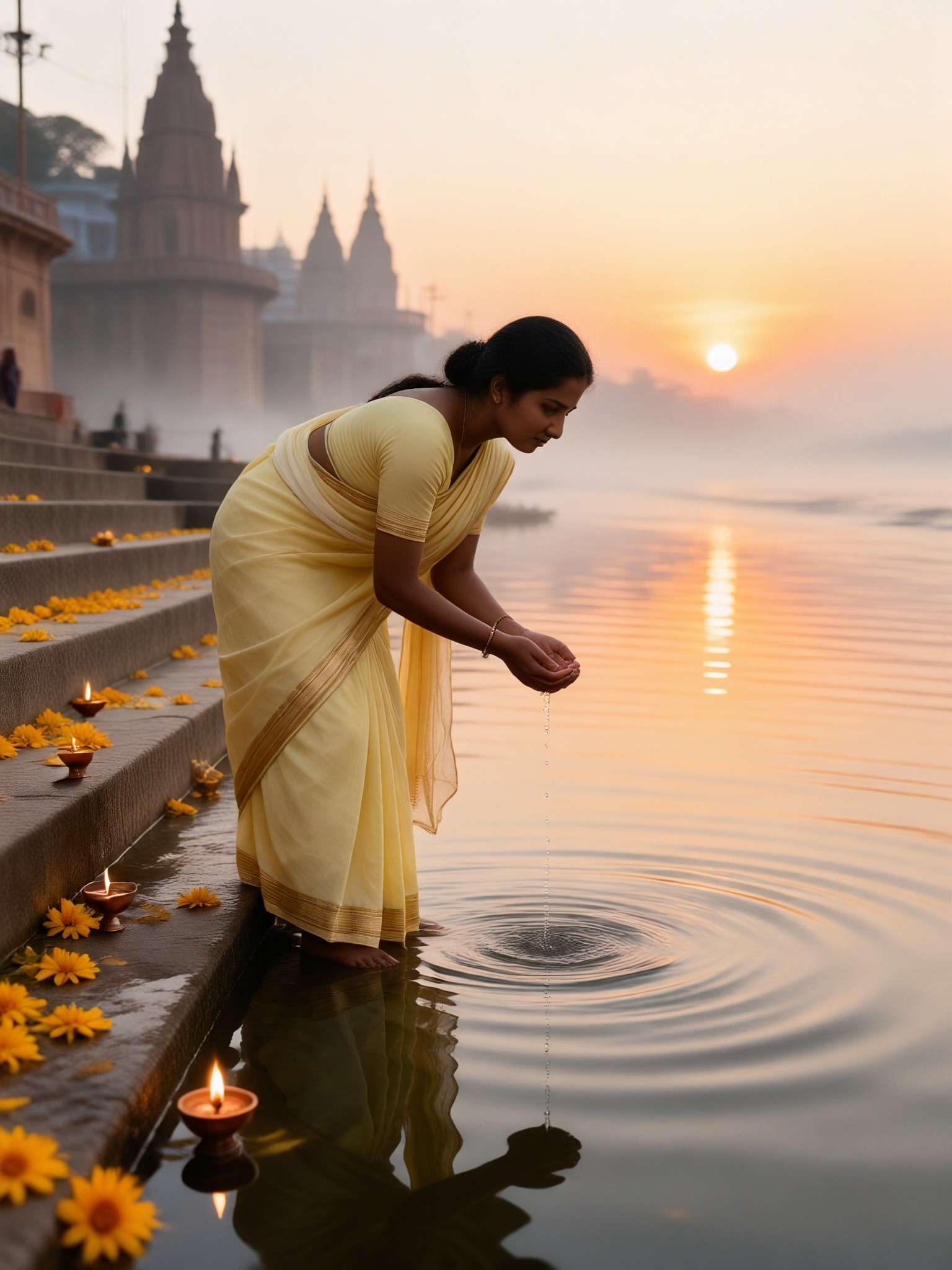 Ganges Festival: Dawn Bath Blessing image