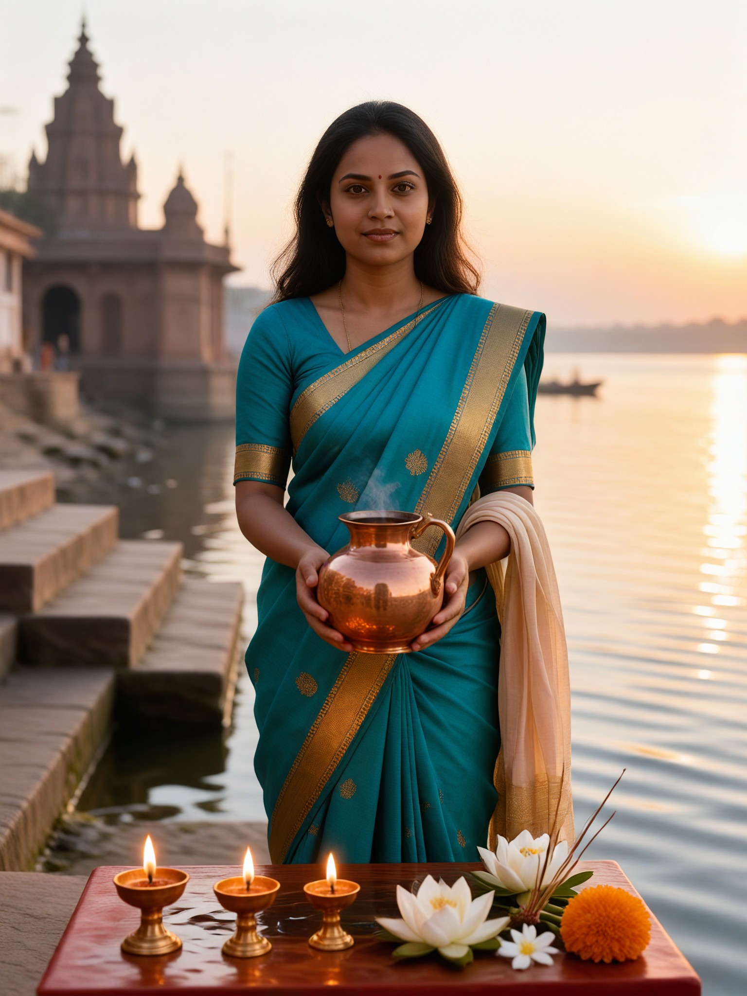 Ganges Festival: Sacred Copper Pot image