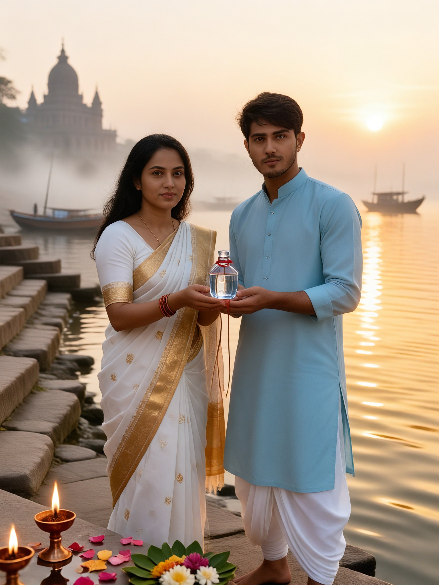 Ganges Festival: Couple Ganga Jal Bottle image