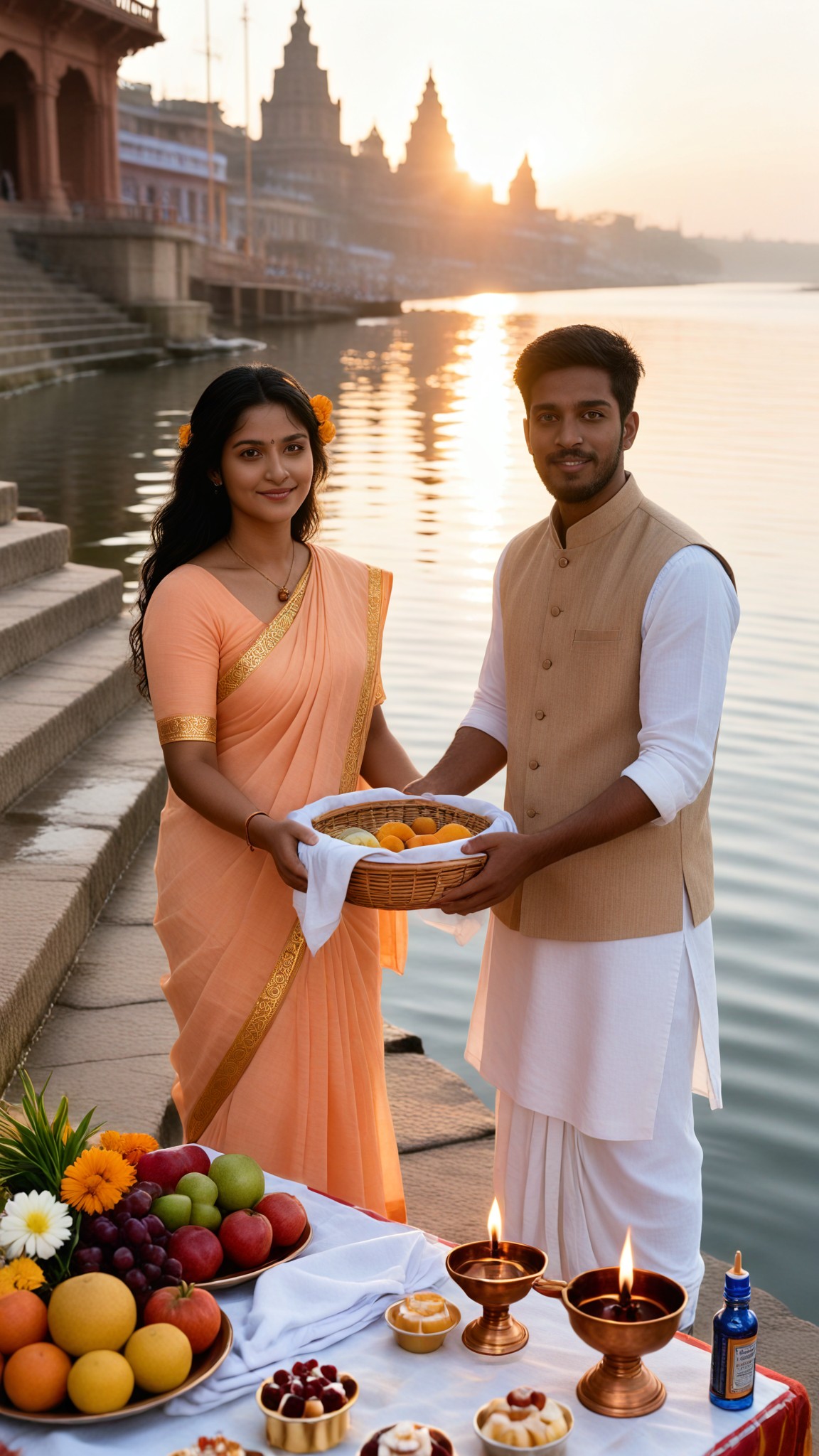 Ganges Festival: Couple Daan Basket image
