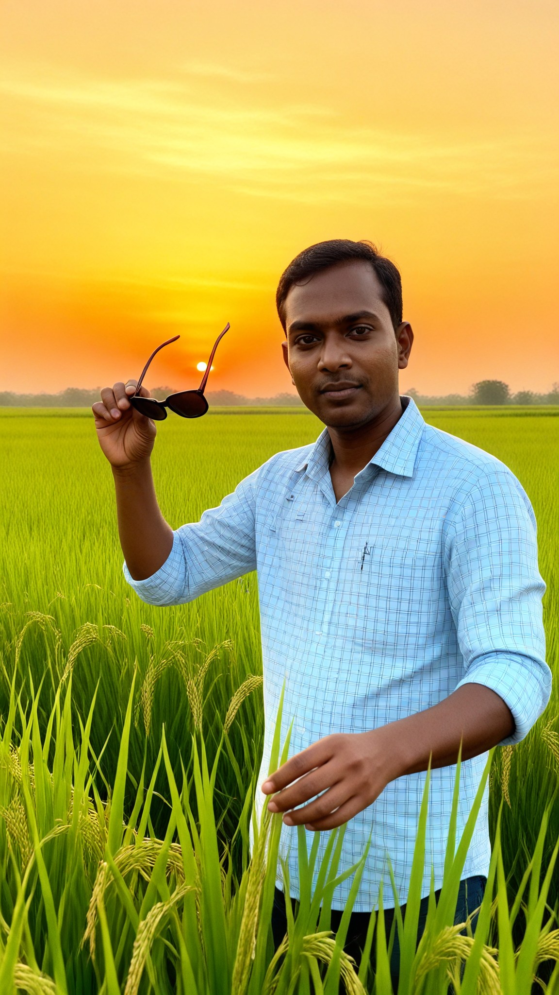 Portrait in a rice field-3 image