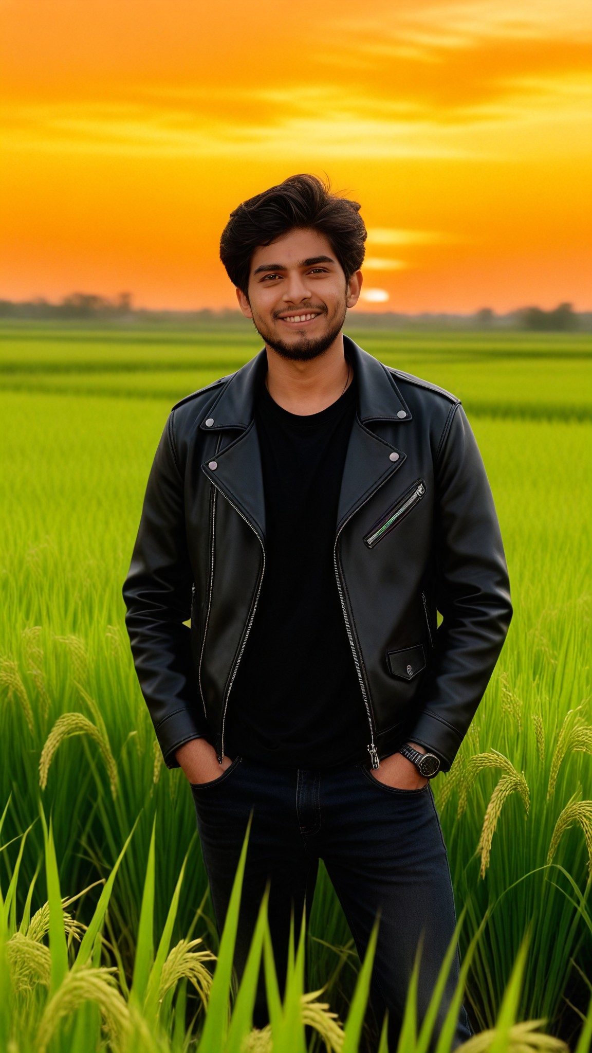 Portrait in a rice field-11 image
