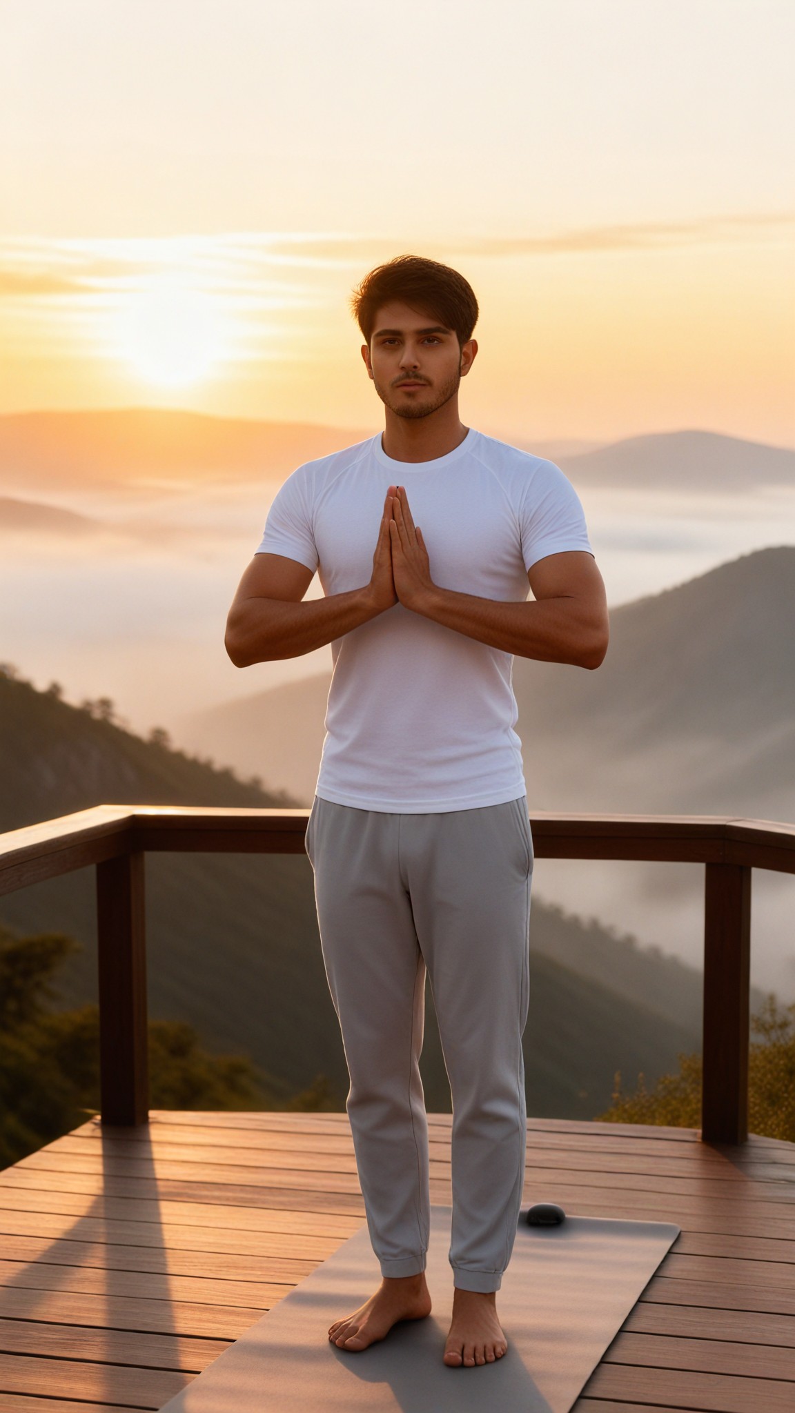 Mountain Sun Salute image