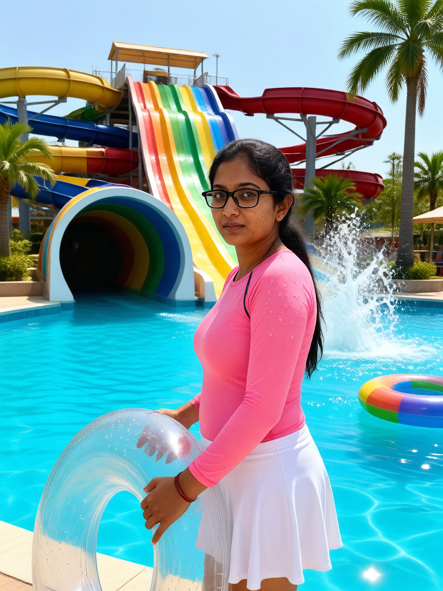 Rainbow Slide Girl image