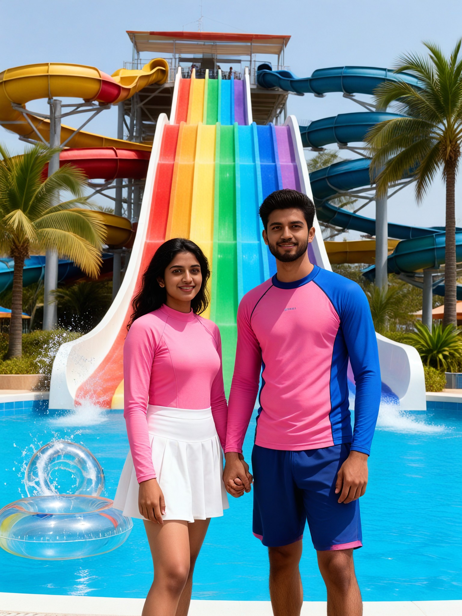 Rainbow Slide Couple image