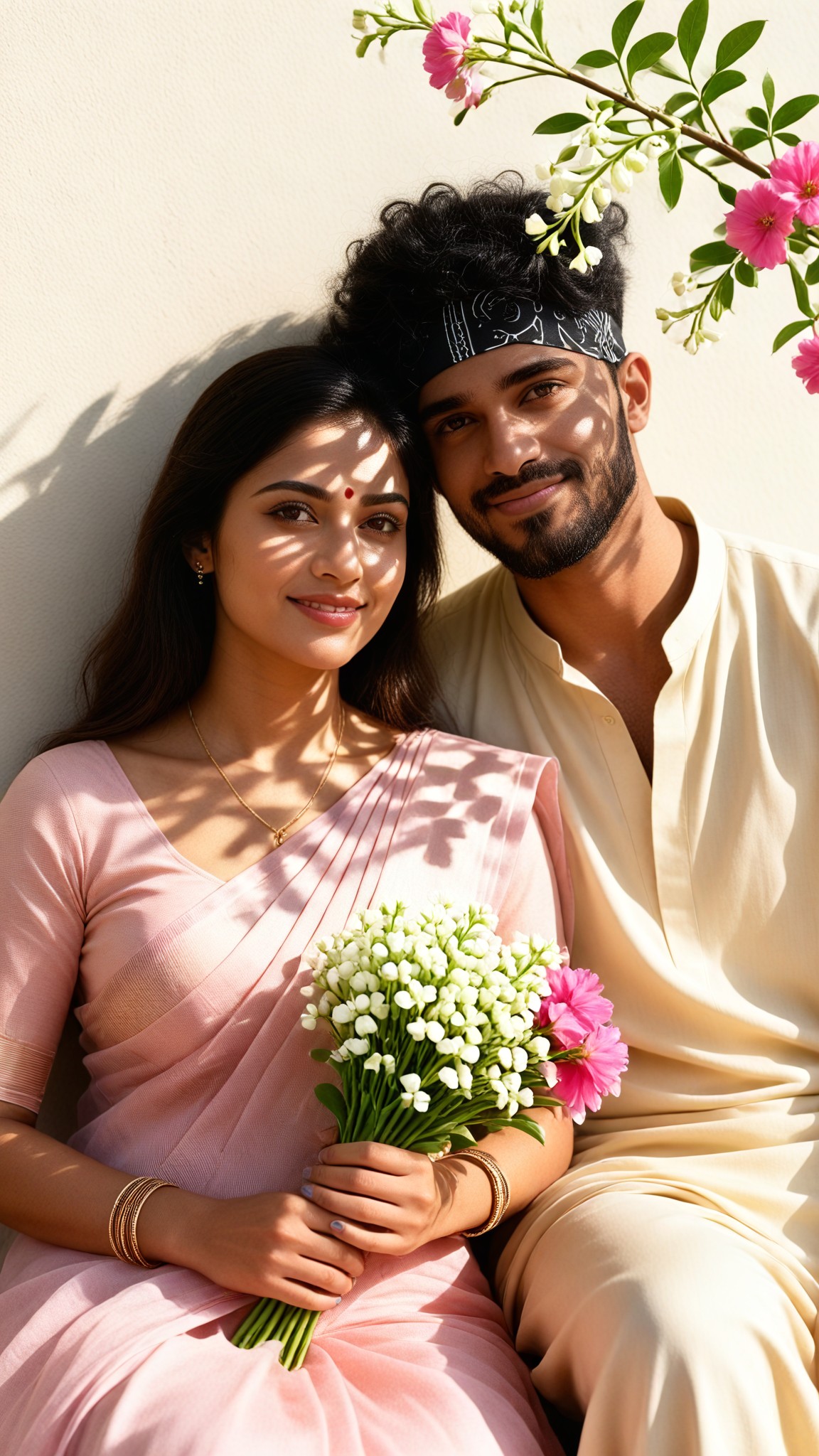 Floral Couple Light image