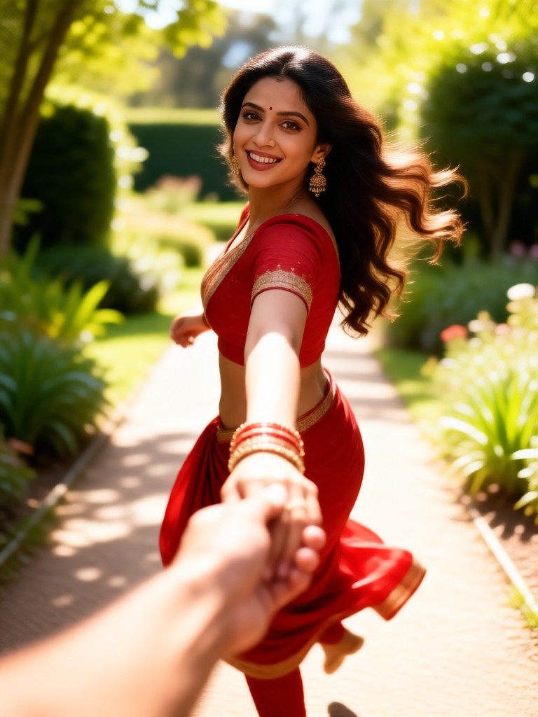 Couple's first-person perspective holding hands-3 image