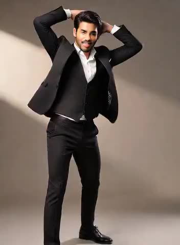 Handsome guy dancing image