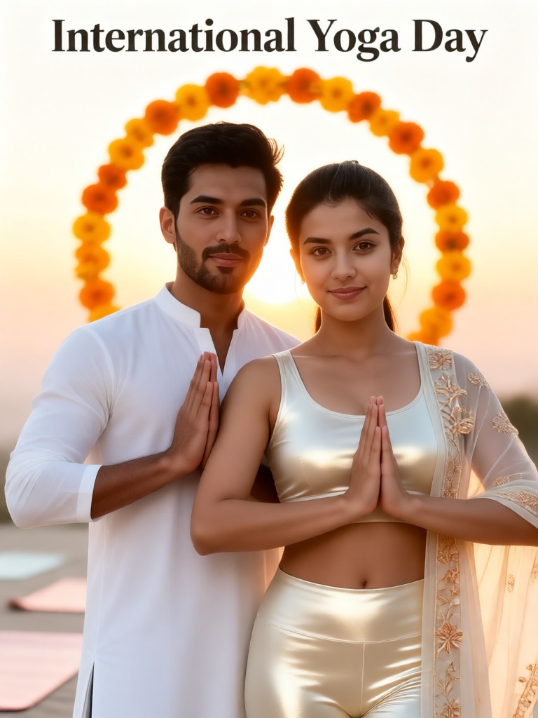 Couple Yoga Day image