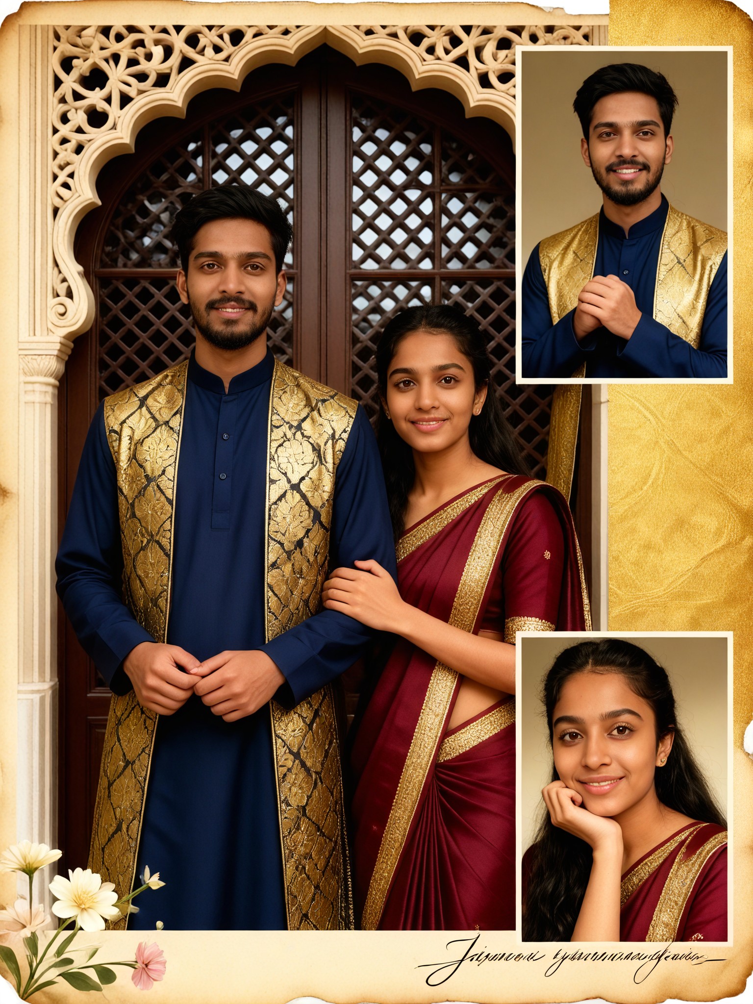 Royal Couple Collage image