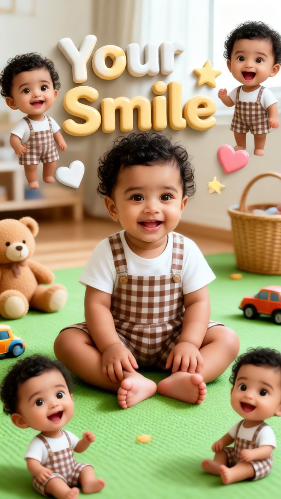 The 3D world of cute baby-p1 image