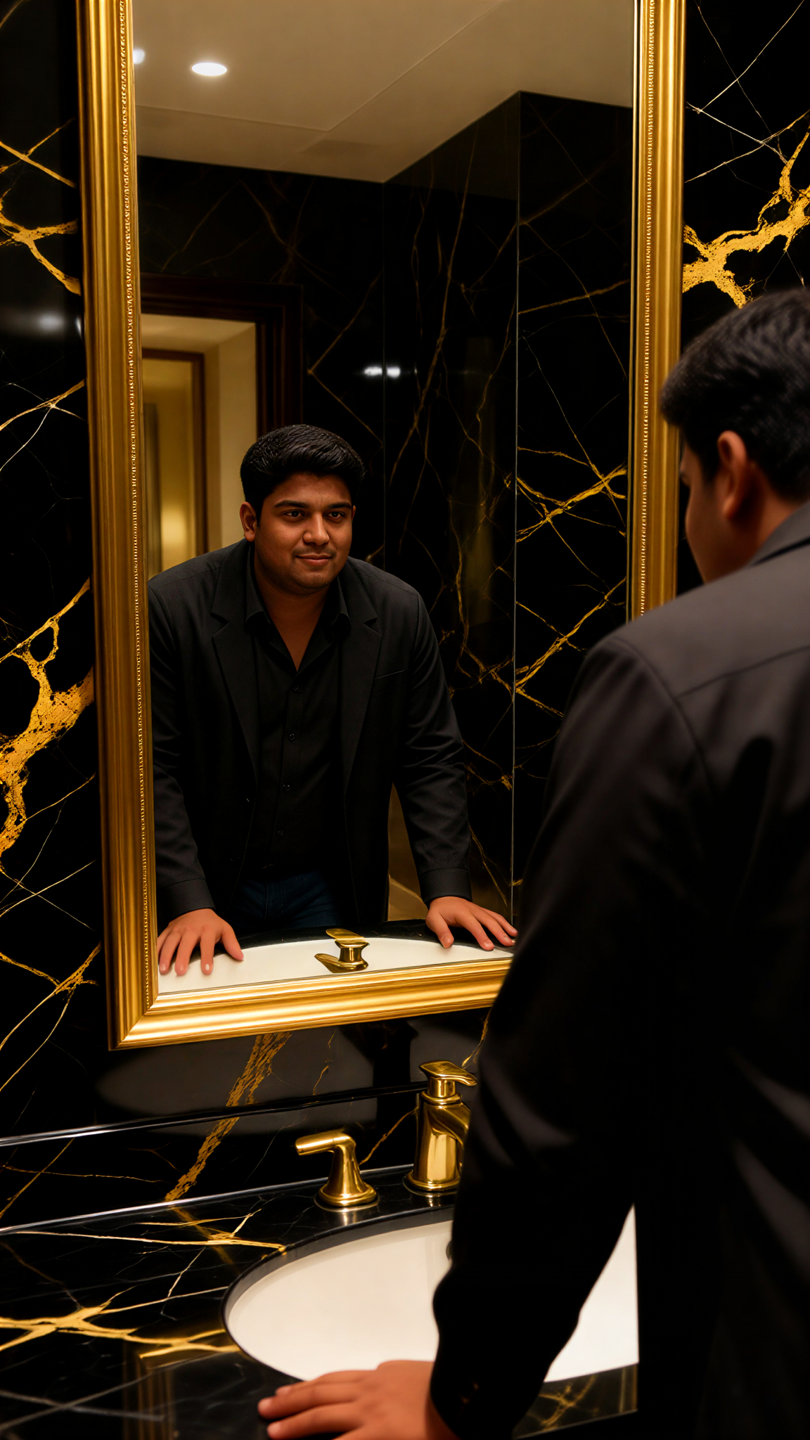 Black Marble Mirror Check image