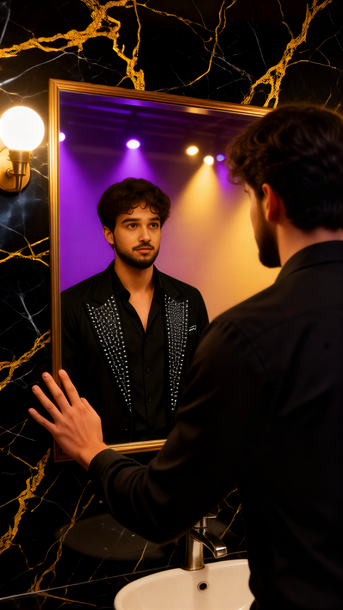 Singer Stage Mirror image