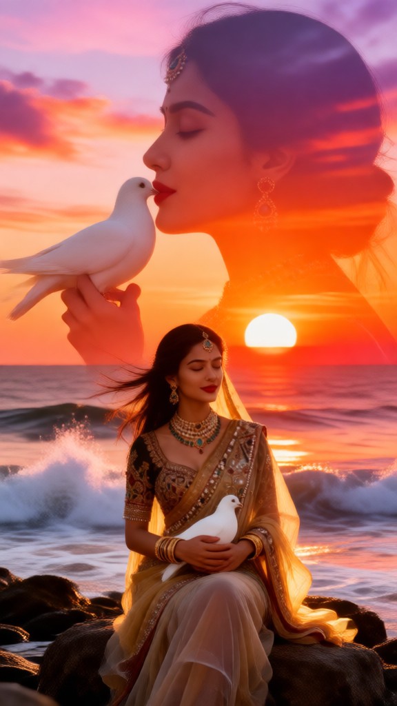 Companions with pigeons image