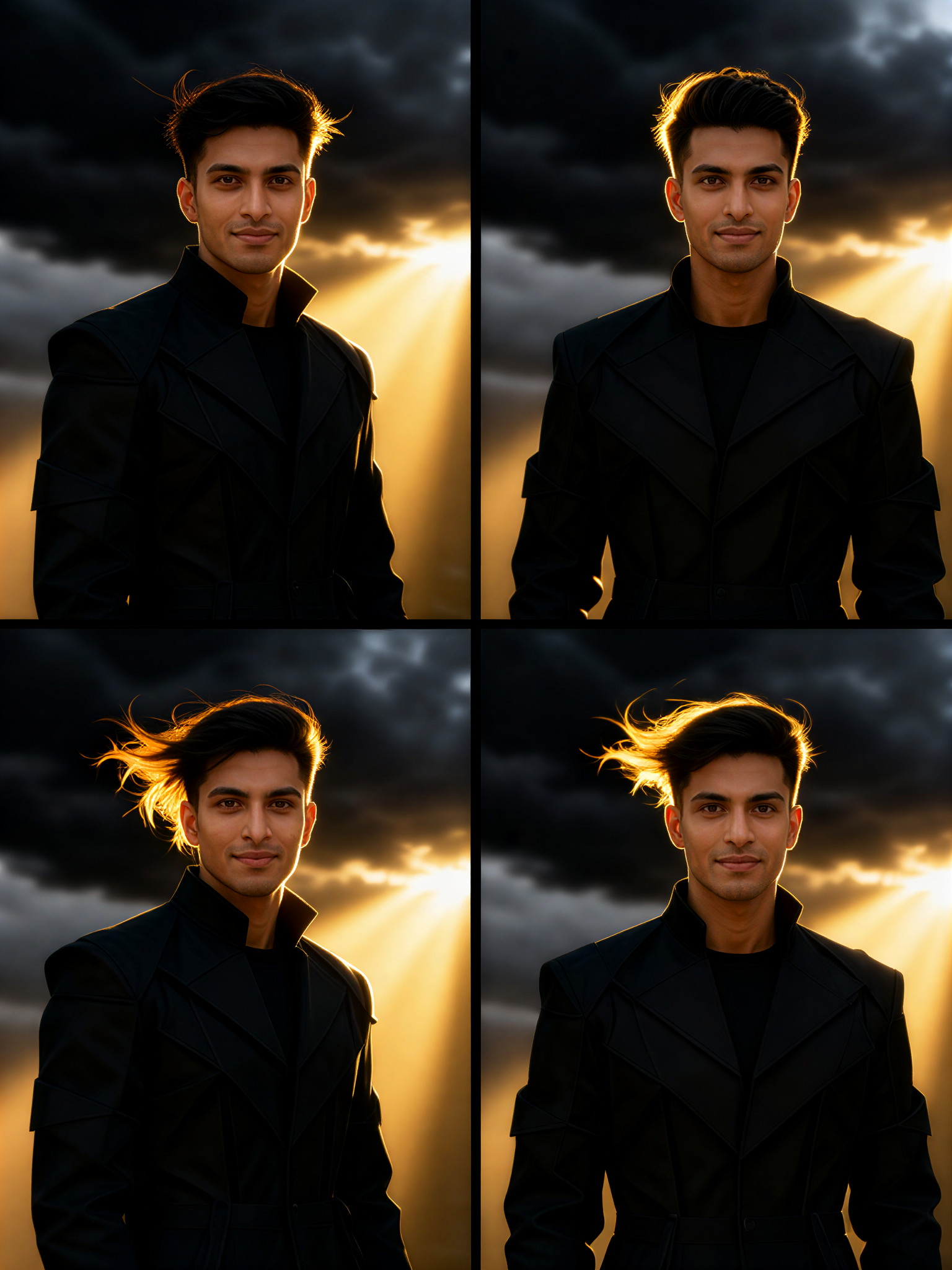 Black Gold Man Grid image