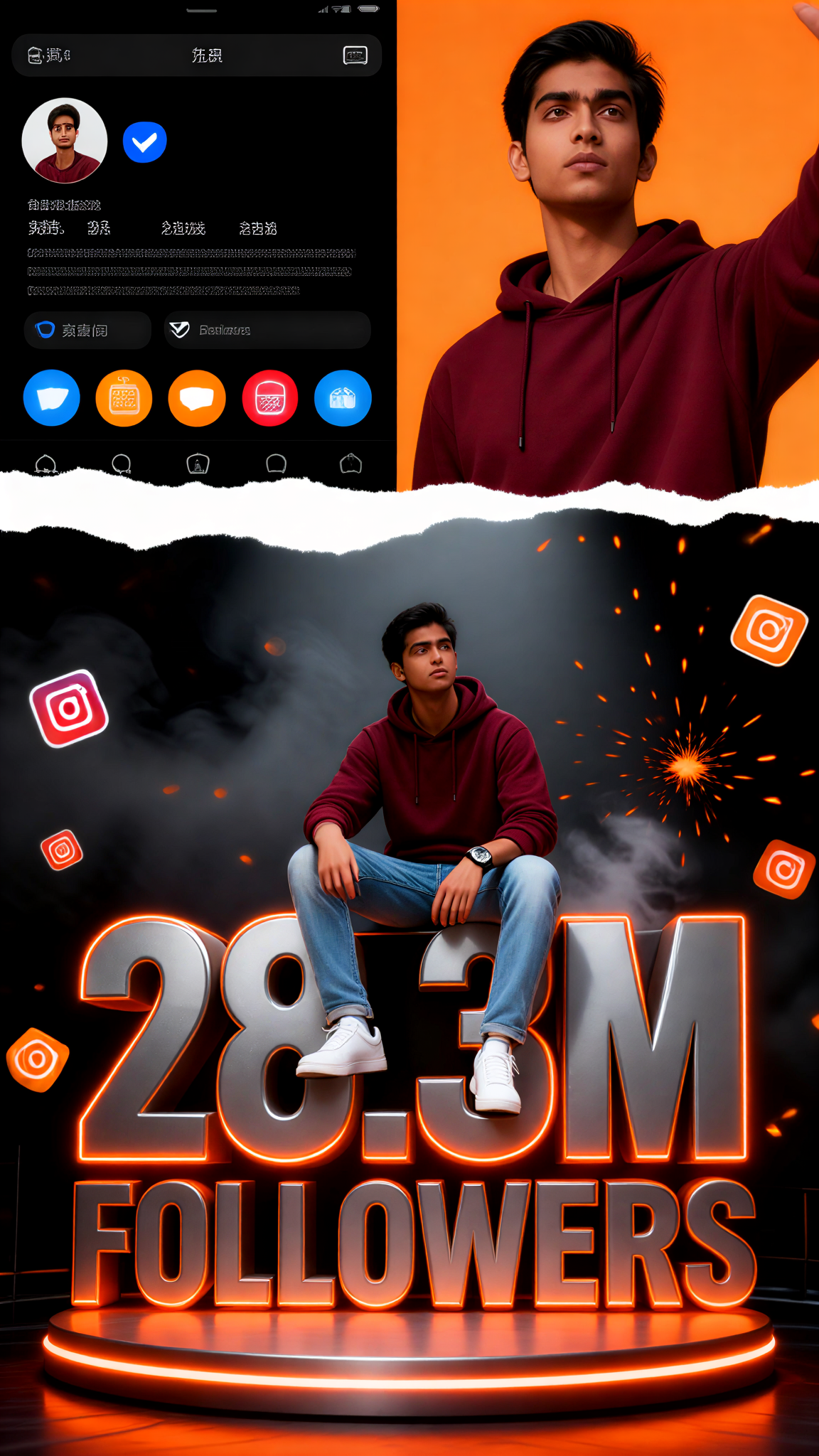I am a top blogger with a million followers. image