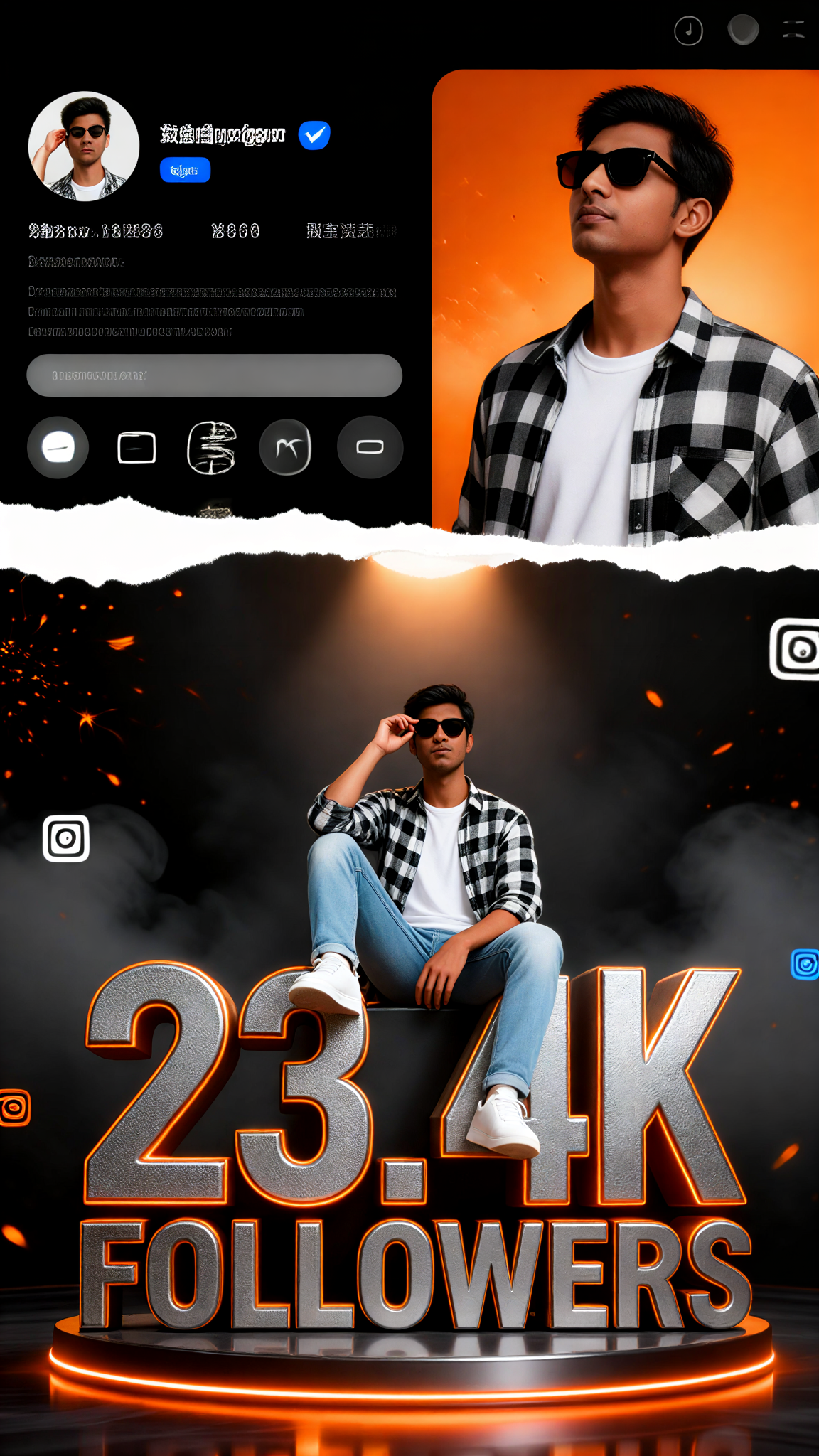 I am a top blogger with a million followers. image