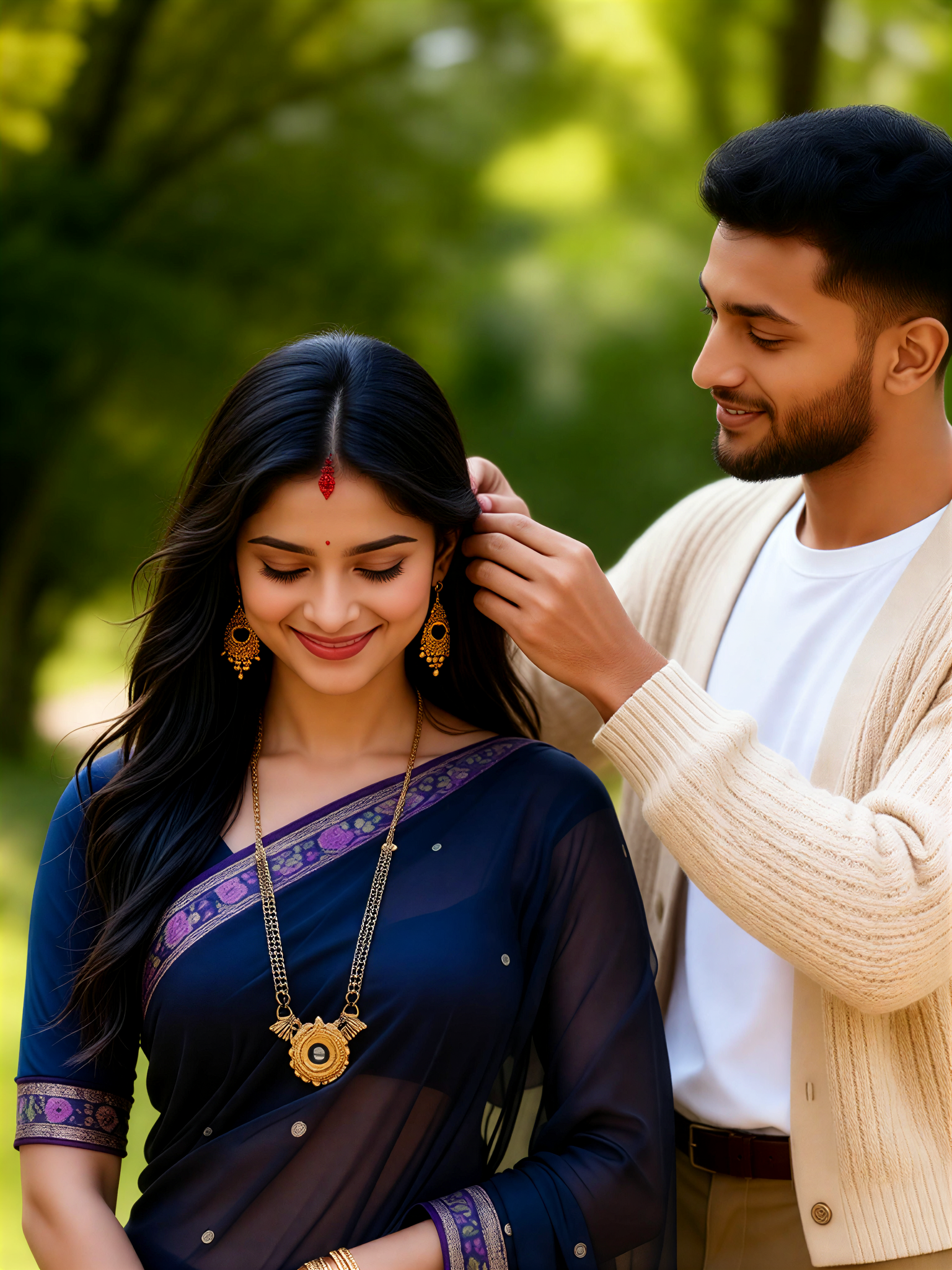 Realistic couple portraits-4 image