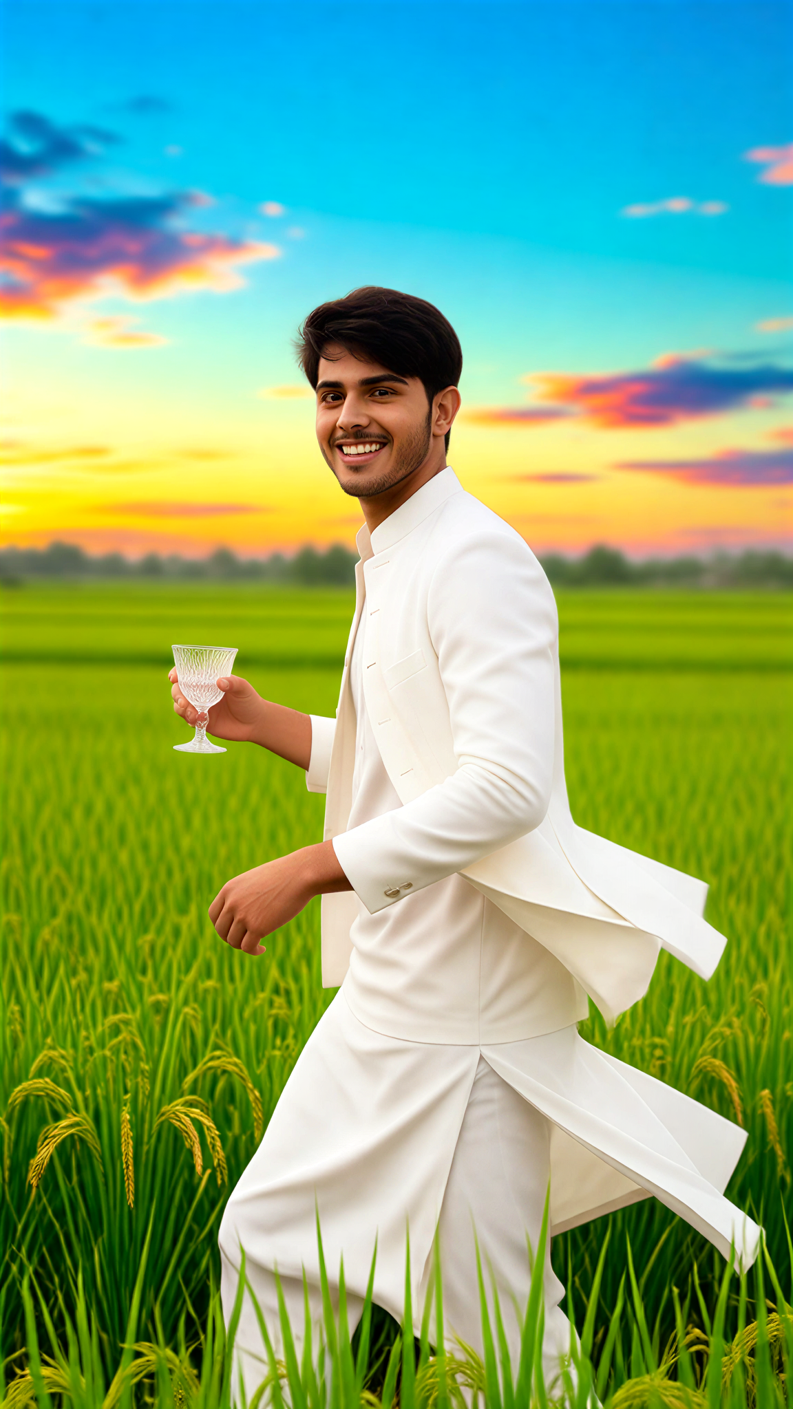 Portrait in a rice field-13 image