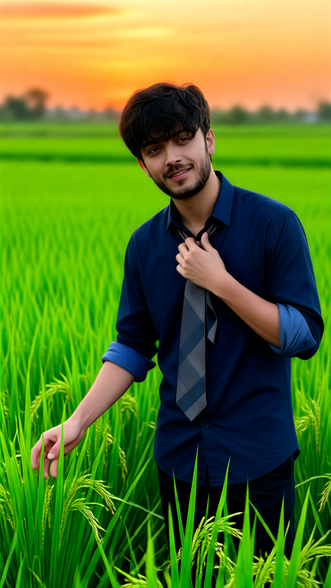 Portrait in a rice field-15 image