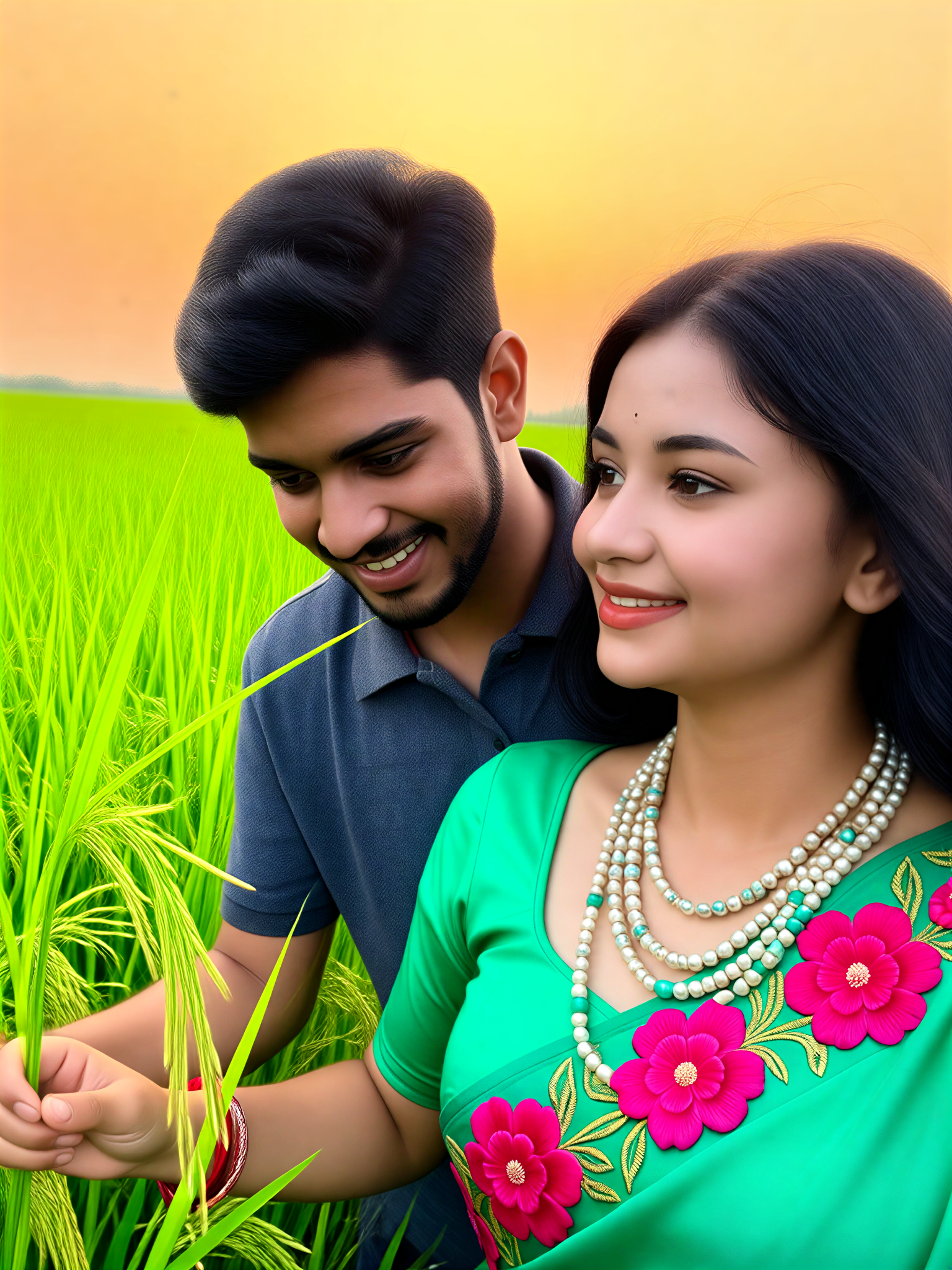 Portrait in a rice field-23 image