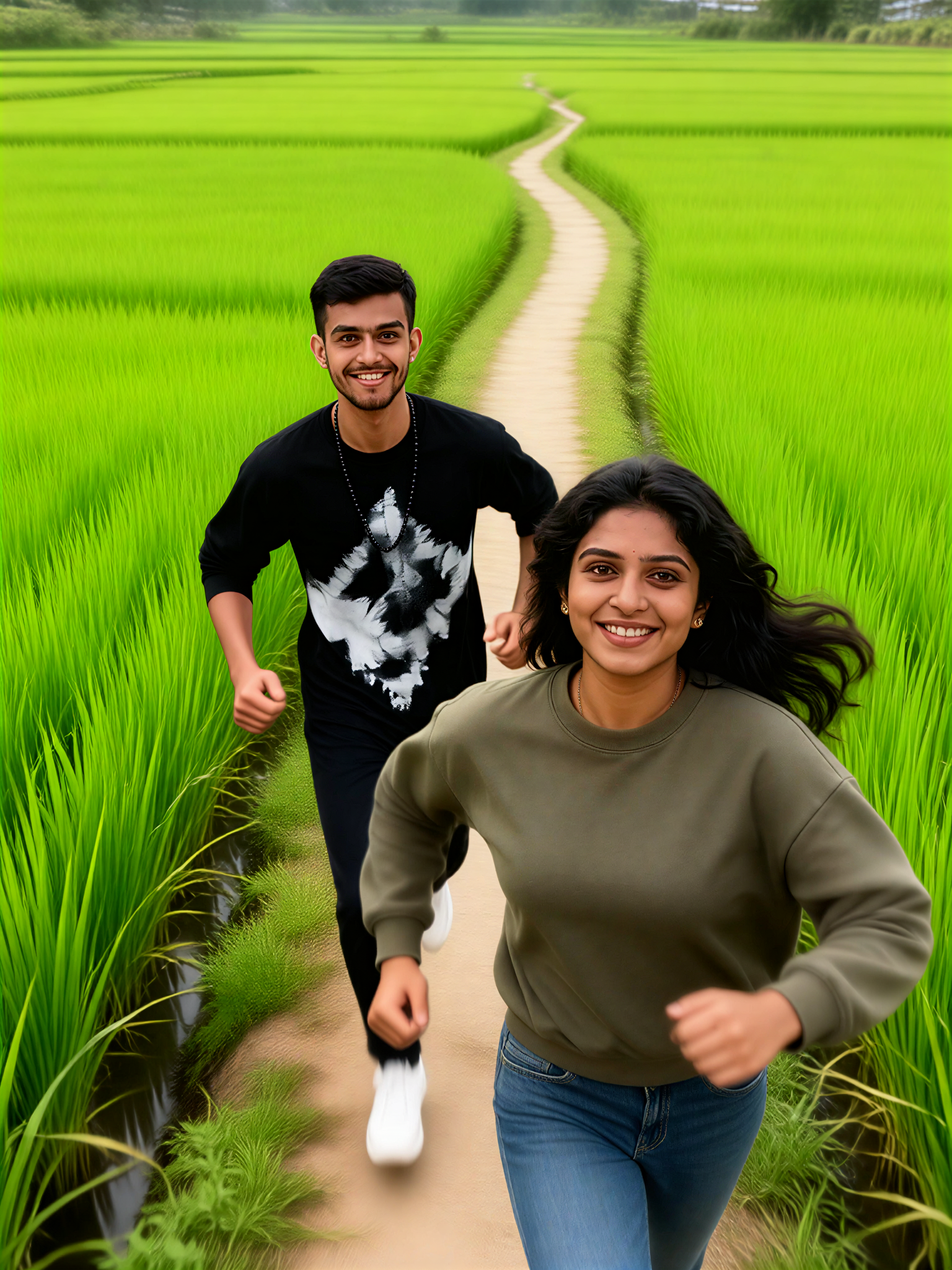 Portrait in a rice field-34 image