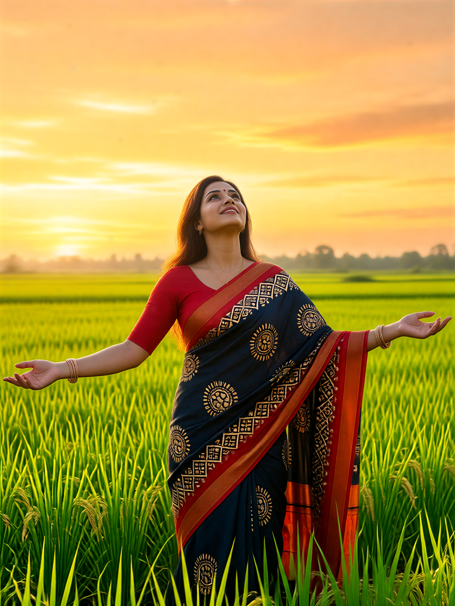 Portrait in a rice field-40 image